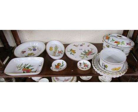 Collection of Royal Worcester Evesham pattern