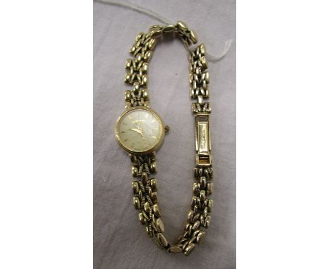 Ladies gold Rotary watch with gold strap - Approx gross weight 23.4g