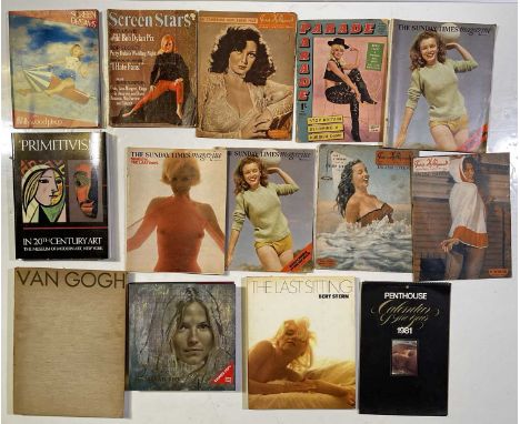 Good selection of vintage books and magazines some c 1950s/60 to inc Paris Holly, Parade, Screen Stars, Sunday Times magazine
