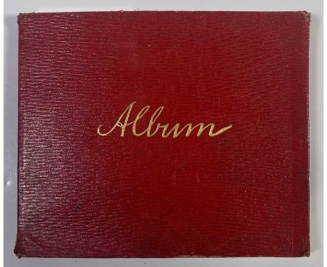 An autograph album, dated to first page to Christmas 1919, pages approx 19x16cm bearing an excellent selection of early 20th 