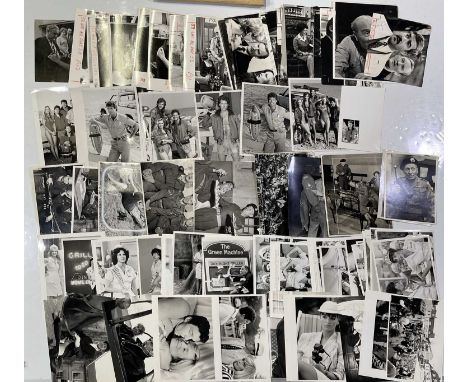 Approx 176 variously sized black and white press photographs depicting various TV programmes mostly of the 1970s to inc: All 