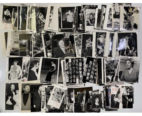 Approx 137 variously sized (many c 8x10") black and white press photographs depicting Liza Minelle, many vintage prints with 