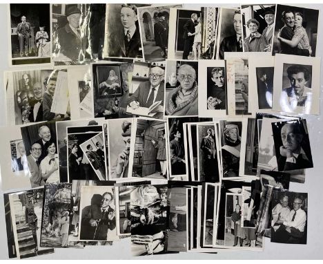 Approx 104 variously sized black and white press photographs depicting Alec Guinness, many vintage prints with press stamps/i