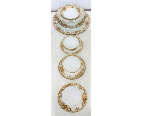 A NORITAKE GILT PART TEA AND DINNER SERVICE, C1930