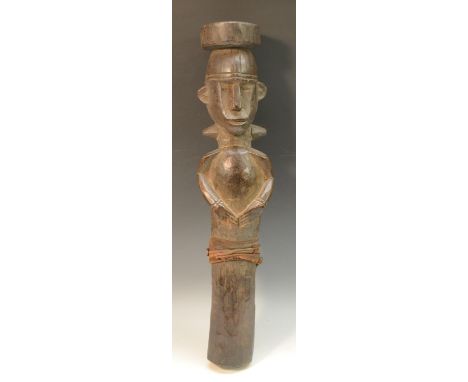 Tribal Art - an African puppet figure, 58cm long
