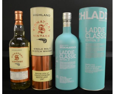 Whisky - Bruichladdich Laddie Classic Edition_01, 46%, 1l, labels good, seal intact, level mid-neck, cased, (1); Highland Sig