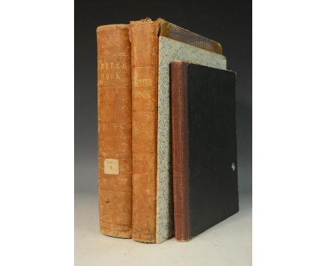 Two Victorian Letter Books, the property of and inscribed by Richard Snead-Cox (1820-1899), of Broxwood Court, Pembridge, Her
