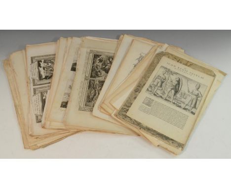 An interesting collection of 18th century and later engravings, various, Old Master subjects, plates engraved for Millar's Ne