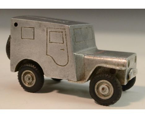 A Koblenz novelty cigarette lighter, as a Jeep, 7.5cm long