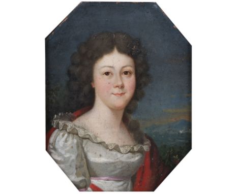 FRANZÖSISCHE SCHULEMaler um 1800, tätig in RusslandPortrait der Gräfin Elisawetha Iwanowna Gagarina (1773-1803) Öl auf Leinwa