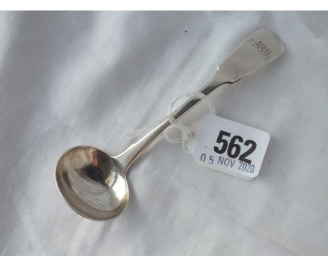 An early Victorian Exeter cream ladle 1837 by J. Osmont 