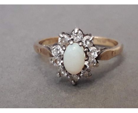 A 9ct gold ring, gross wt. 2.2g.Dimensions:- Approx. size N