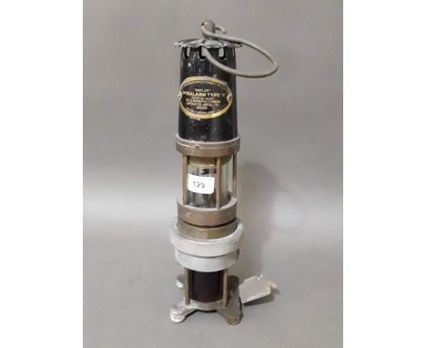 A Naylor Spiralarm Type S miner's lamp. 