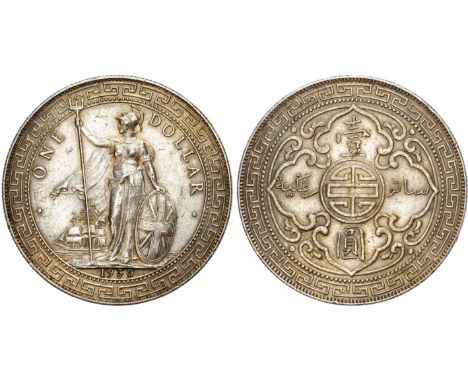 Hong Kong, George V (1910?1936), silver Trade Dollar, 1930, Bombay mint, struck for circulation in East Asia, Britannia stand