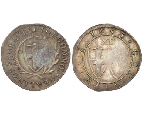 mm: sun/-. St. George's Cross arms within laurel and palm wreath, rev. Conjoined arms of St. George’s cross and Irish harp, d