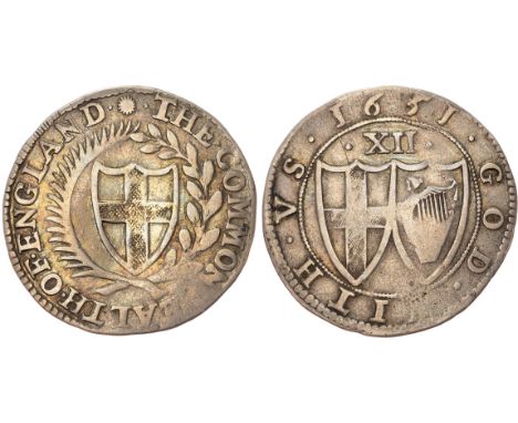 mm: sun/-. St. George's Cross arms within laurel and palm wreath, rev. Conjoined arms of St. George’s cross and Irish harp, d