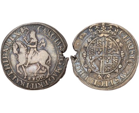 [type 7var.], mm: Lion -1642/1644. Crowned king on horse left raising sword, horse's tail between legs, EBOR below horse, rev
