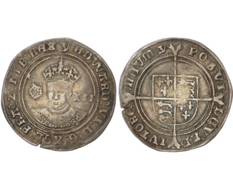 1551/53, Tower mint, mm – y. Crowned and draped facing bust, rose to left, denomination to right, rev. Long cross fourchée, o