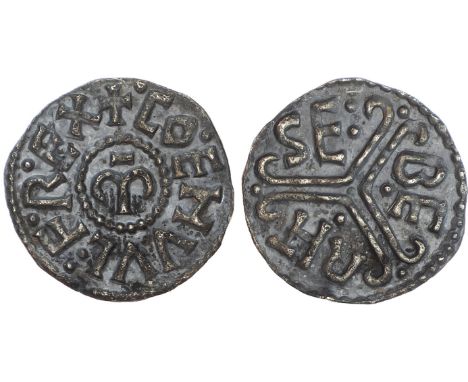 Kings of&nbsp;Mercia. Coenwulf 796-821. AR Penny, Group 1B, Canterbury, Seberht (Struck circa 796-805). M in central beaded c