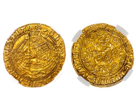 Henry VI, first reign (1422-61), Half Noble of Three Shillings and Four Pence, Tower Mint, Annulet Issue (c.1422-30), King st