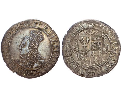 Elizabeth I (1558-1603), Pattern Shilling, mintmark large key on obverse, (1596-99), large 32mm flan, elaborate crowned bust 