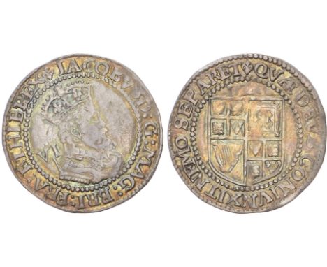 Third Coinage, Tower mint, mm: Lis. Sixth crowned and armoured bust right with curly hair and single arched crown, VI behind,