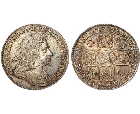 First laureate, draped and cuirassed bust right Rev, crowned shields cruciform, SS-C in angles (S. 3647; Bull 1586; ESC 1176)