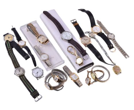 A collection of wristwatches, brands to include: Accurist, Limit, Reflex, Rotary, Timex and others. All recommended for spare