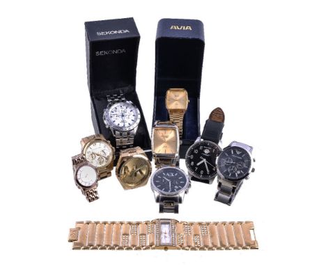A collection of assorted watches, to include examples by Casio, Guess, Nautica, Sekonda and Swatch. All recommended for spare