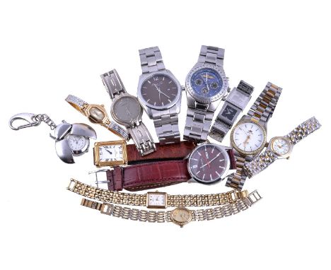 A collection of assorted watches, to include examples by Fendi, Guess, Oriano, Seiko and Timex. All recommended for spares or