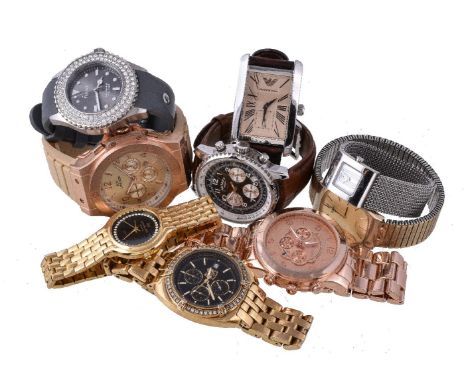 A  collection of wristwatches, brands to include: Michael Kors, Rotary, Sekonda and Timex All recommended for spares or repai