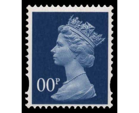 C1993 Photo, gummed and perforated trial in ultramarine (as 38p SG Y1707) but denominated '00p' and without phosphor, u/m