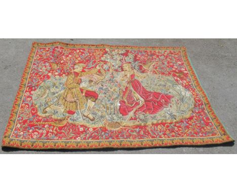 20th Century machine woven tapestry picture.124cm x 170cm 