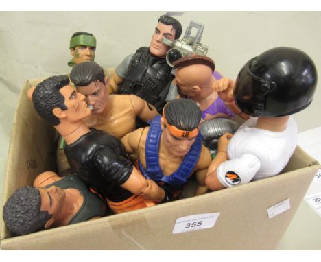 Group of eight modern Action Man dolls 
