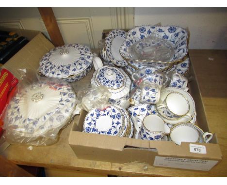 Spode Blue Colonel pattern dinner and tea serviceGenerally in good condition, but cannot check it all.Two tureensFour dinner 