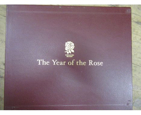One volume, ' The Year of the Rose ', Limited Edition No. 1058 of 3000, signed by Sir Clive Woodward, Jonny Wilkinson, Lauren