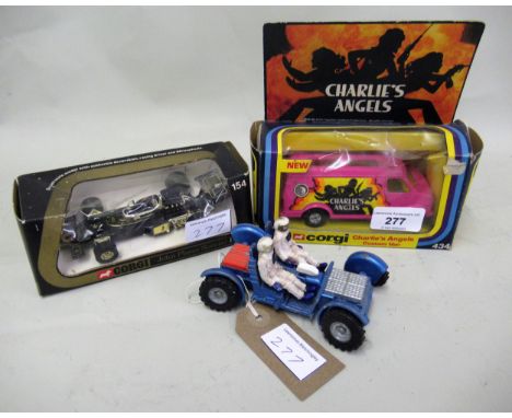 Corgi Charlies Angels custom van, set No.434 in original box, a Corgi John Player special Lotus No.154 in original box and a 