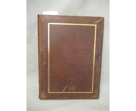 19th Century leather bound volume, photographs of Old Master pictures and Italian architecture 