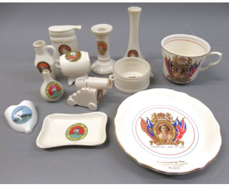 Quantity of Goss and other crested porcelain 