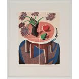 David Hockney - Flowers, Apple and Pear on a Table