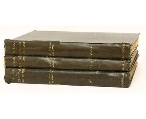 Bramwell, Byrom: Atlas of Clinical Medicine; 3 volumes. Edinburgh,  Printed by T & A Constable at the University Press, 1892-