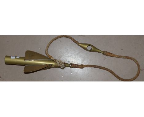 A vintage Walker's Cherub trident log, stamped