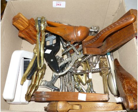 A collection of vintage nut crackers