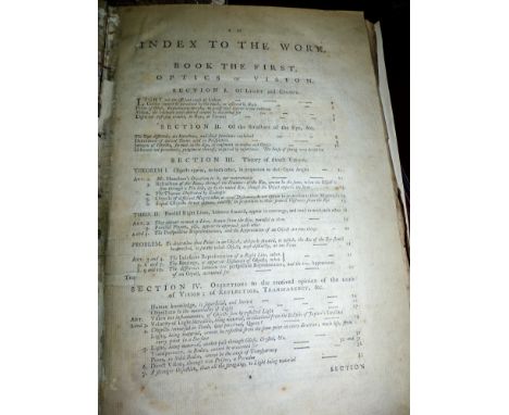 MALTON (Thomas) - Compleat Treatise on Perspective, 2 vols in one, Vol I no title page, 46 plates mostly folding and some wit