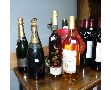 A Moet and Chandon  champagne vintage 1943 for 1953 Coronation and other bottles of wine etc