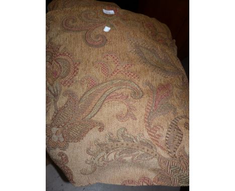 3 full length lined tapestry curtains (approx 84'' drop x 96'' width)