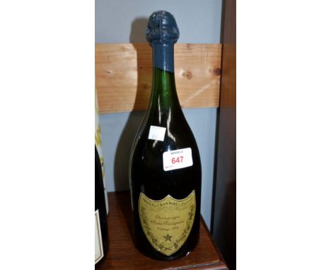 A bottle of Dom Pérignon vintage champagne 1959
