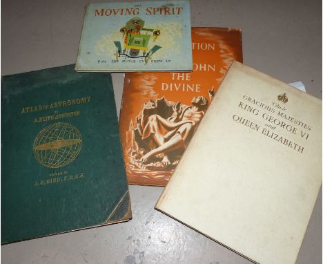 JOHNSTON - Atlas of Astronomy, 2nd edition, 18 plates, disbound and 3 other books