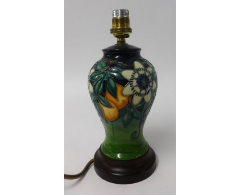 Moorcroft, a modern pottery table lamp.