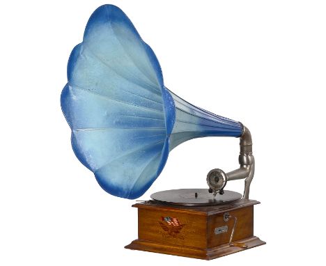 Trichtergrammophon "Phrynis", um 1908Charles und Jacques Ullman, Paris, in Zusammenarbeit mit John Jaccard, Ste Croix. Modell